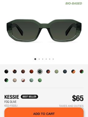 Kessie Fog Olive Women’s Sunglasses